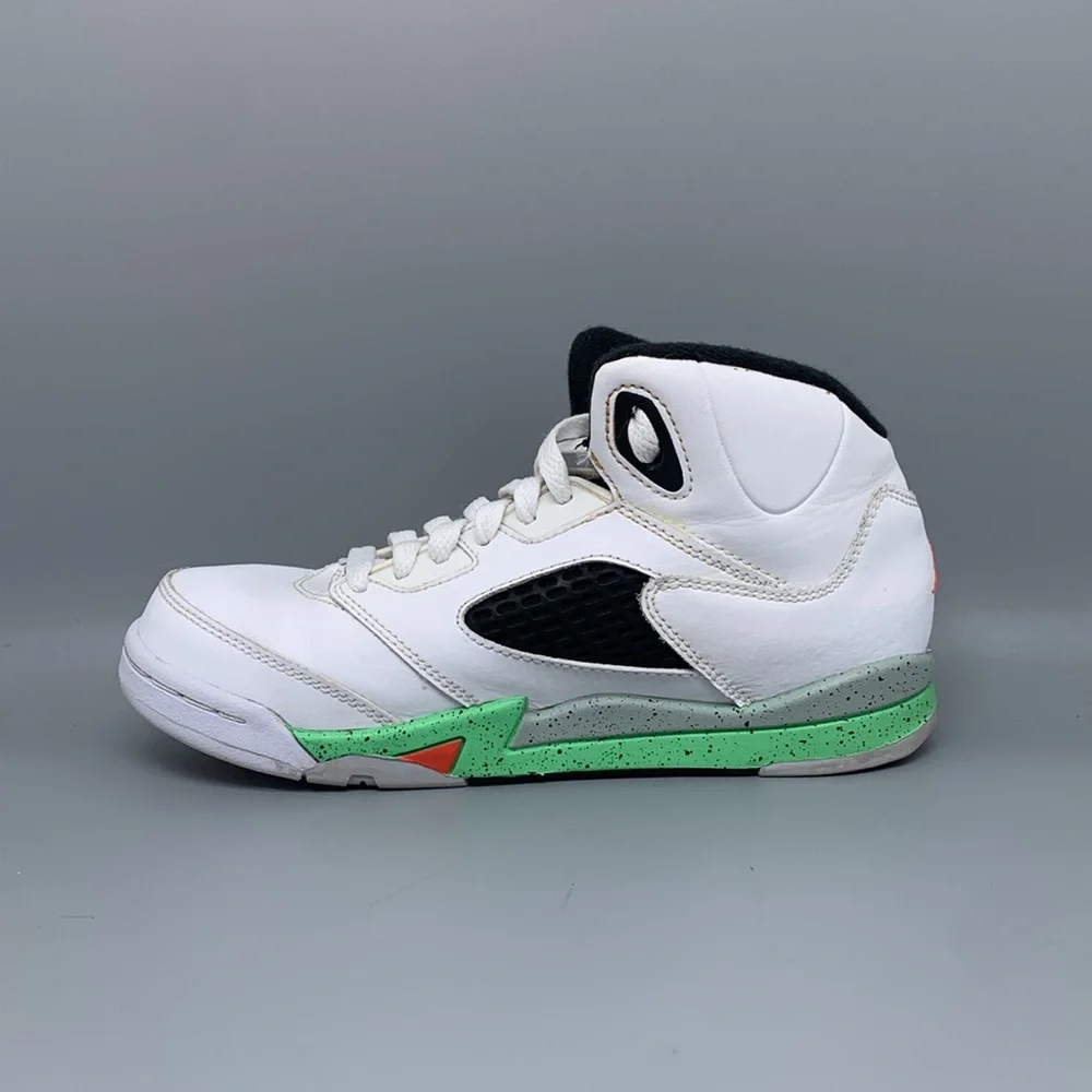 Jordan 5 Retro Poison Green‎ Shoes 440889-115 Youth Sz 3Y